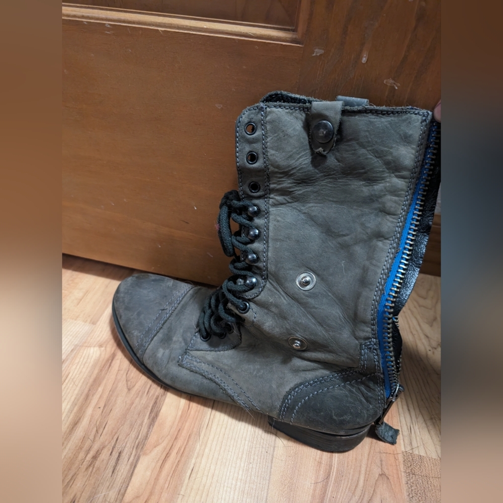 Distressed Steve Madden Roll Down Boots